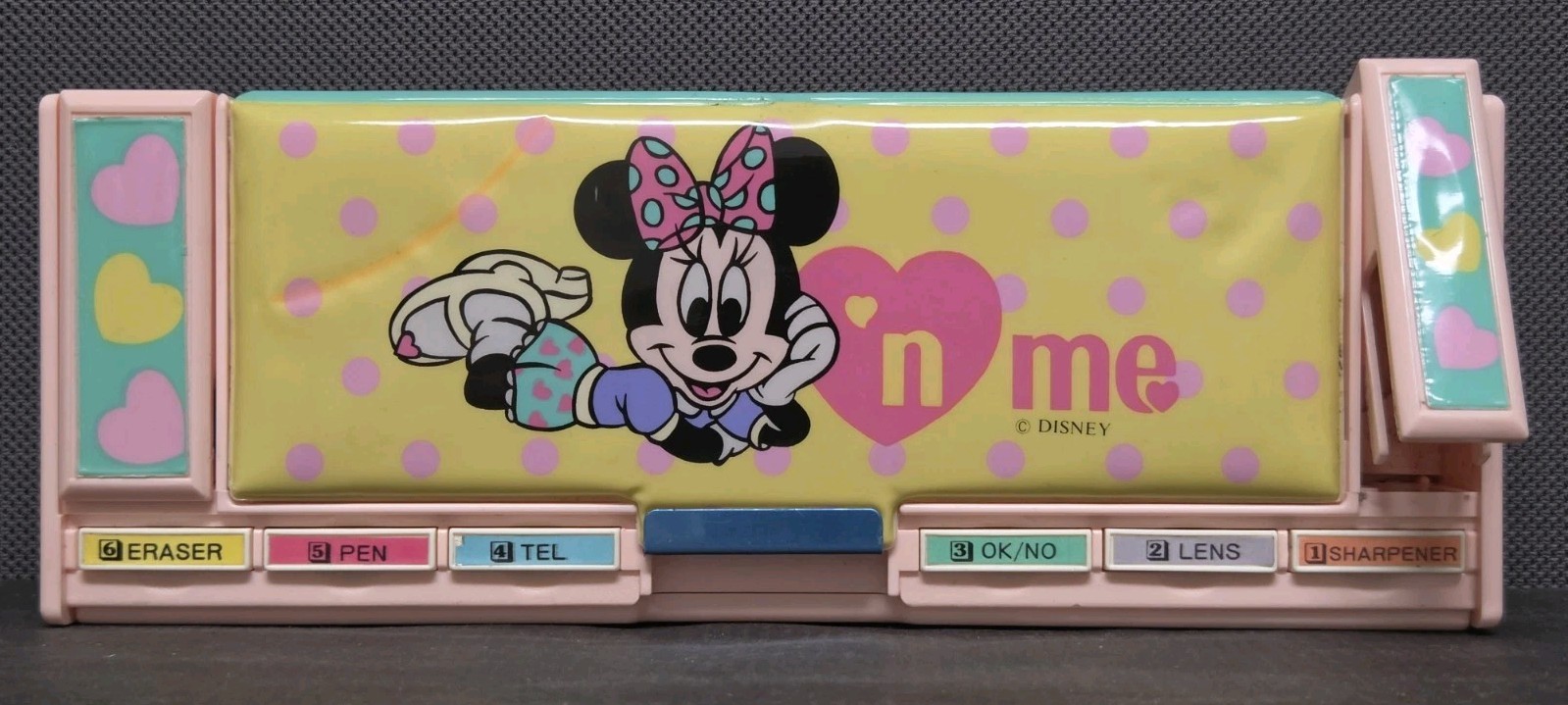 Vintage 90s Disney Minnie N Me - Multi-functional Pop Out Pencil Case **Read**