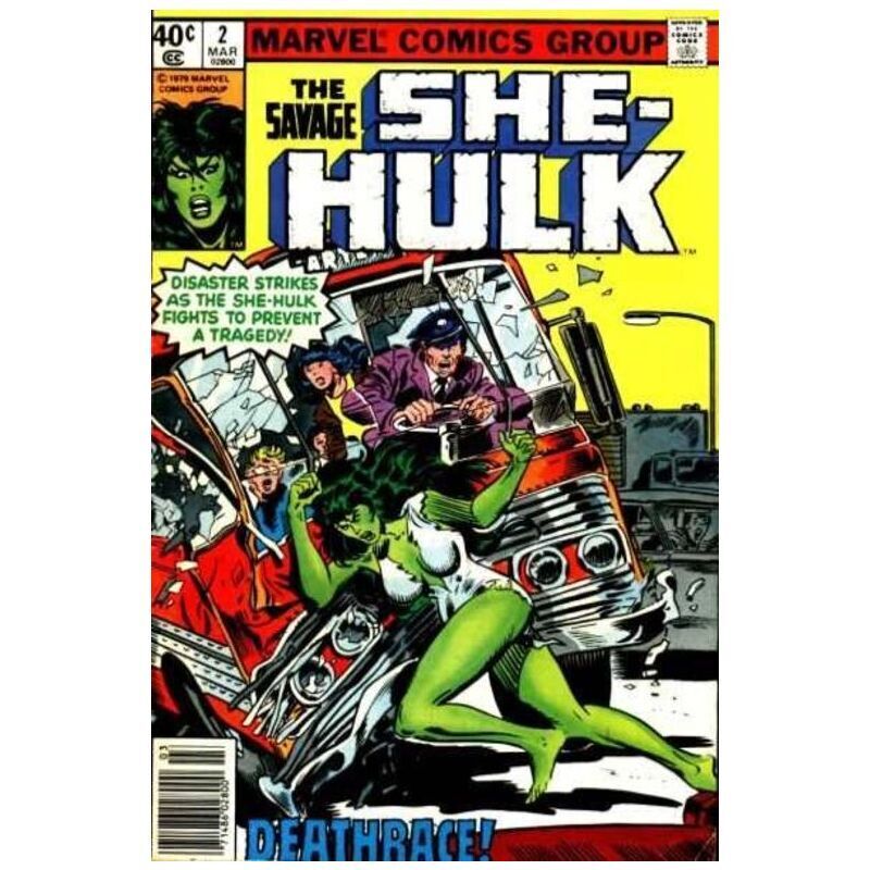 Savage She-Hulk #2 Newsstand  - 1980 series Marvel comics VF+ [h/