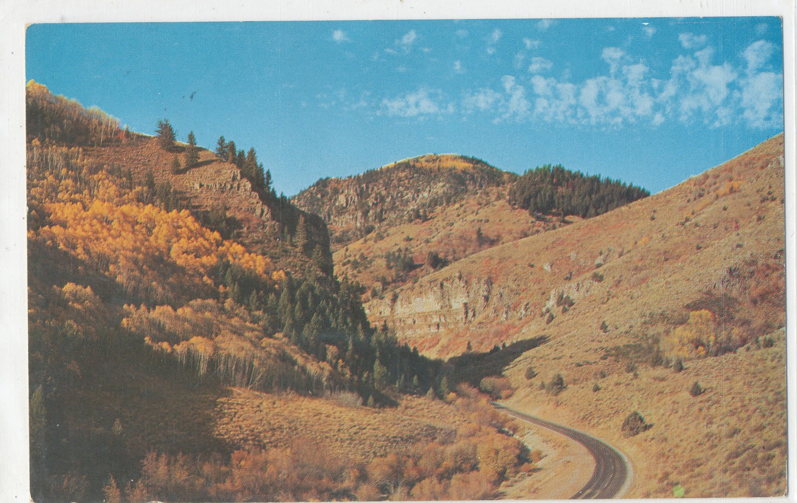 UTAH - LOGAN CANYON, UT  - chrome postcard used 1977