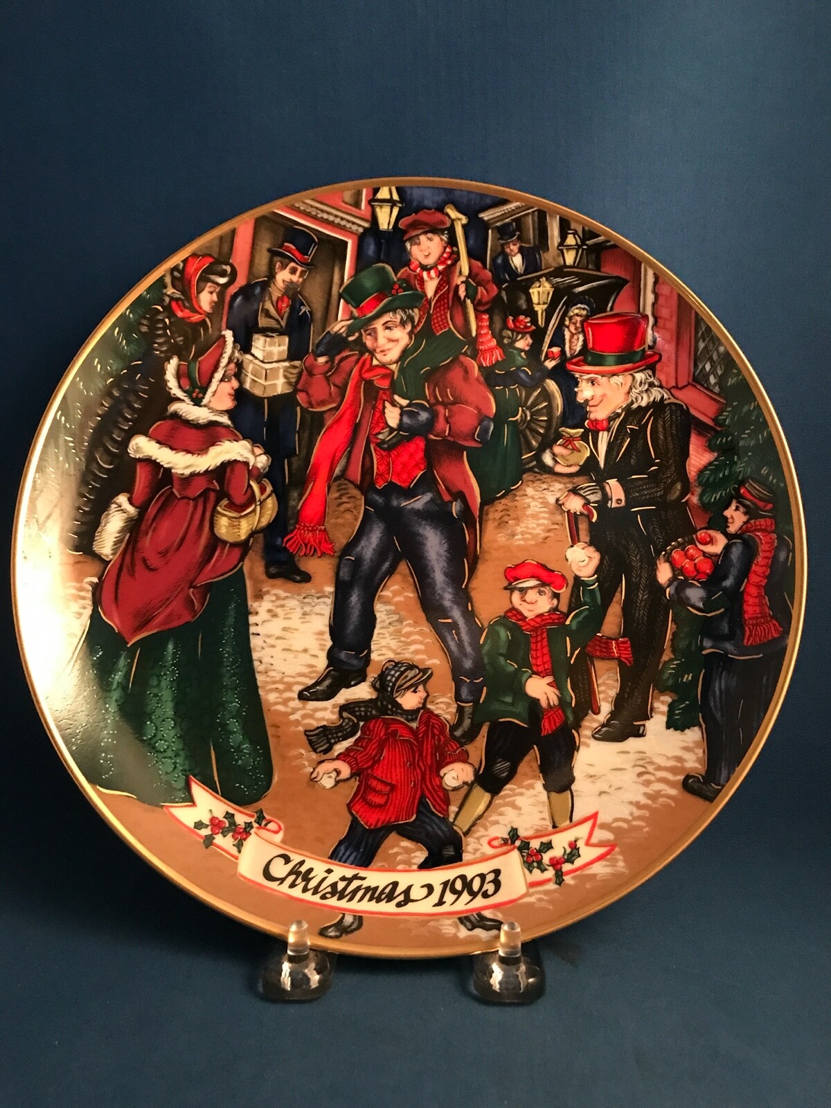 Fitz & Floyd 1993 Dickens Christmas Plate \