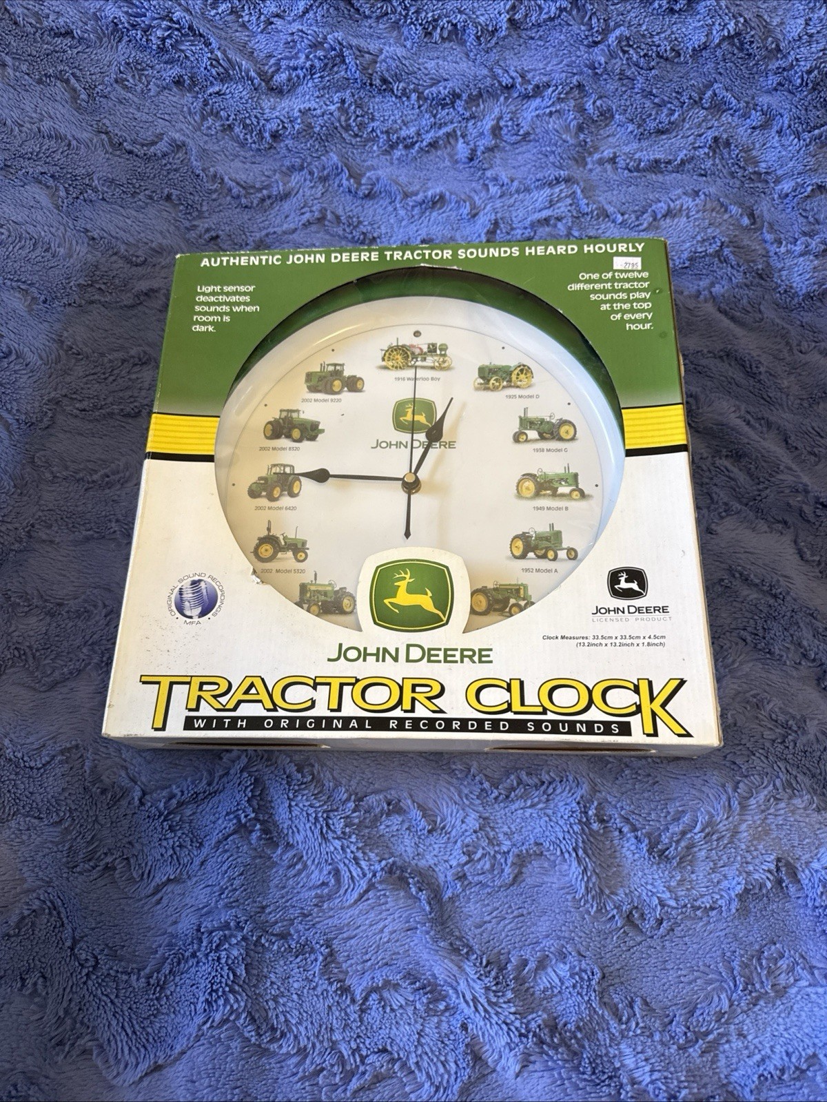 John Deere Tractor Sound Wall Clock 13
