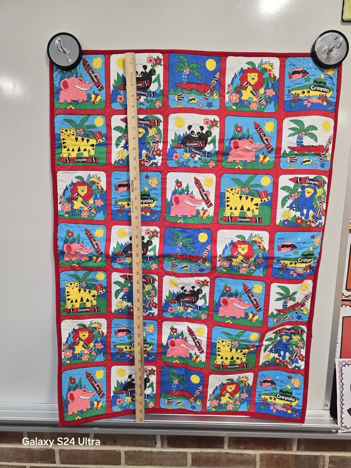 Handmade Crayola Crayons Small Quilt* 36x29\