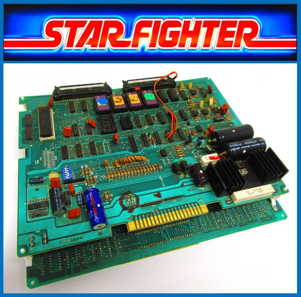 RARE 1981 Potomac STAR FIGHTER MR-1A MP-1A Arcade PCB Set AS-IS UNTESTED