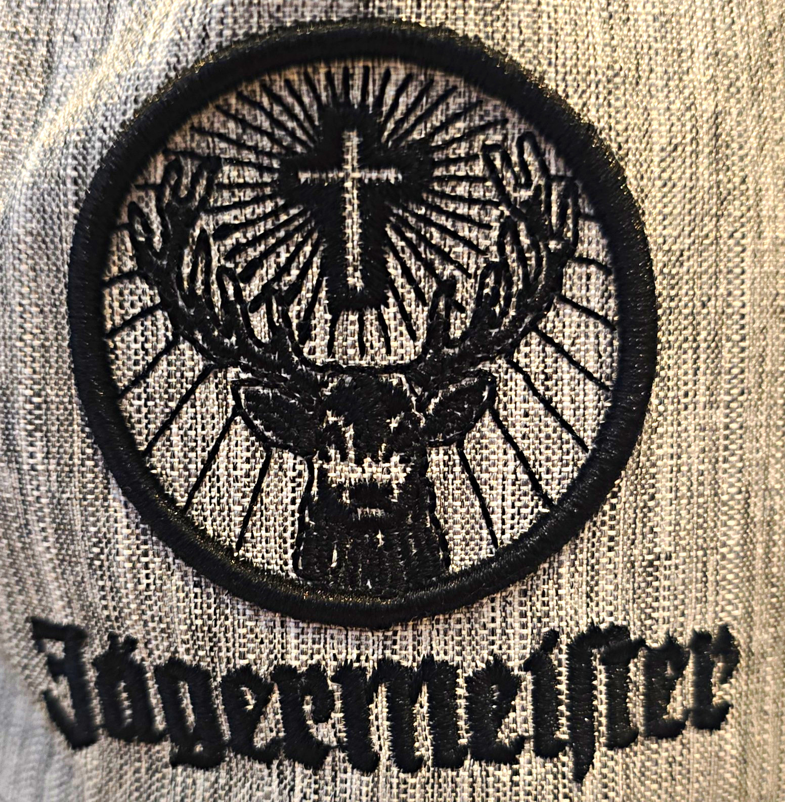 Jagermeister Gray Adjustable Snapback Baseball Cap Hat Embroidered Logo