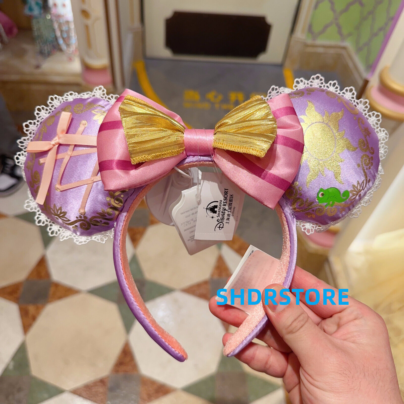 Disney princess tangled rapunzel Minnie Mouse ear headband shanghai disneyland