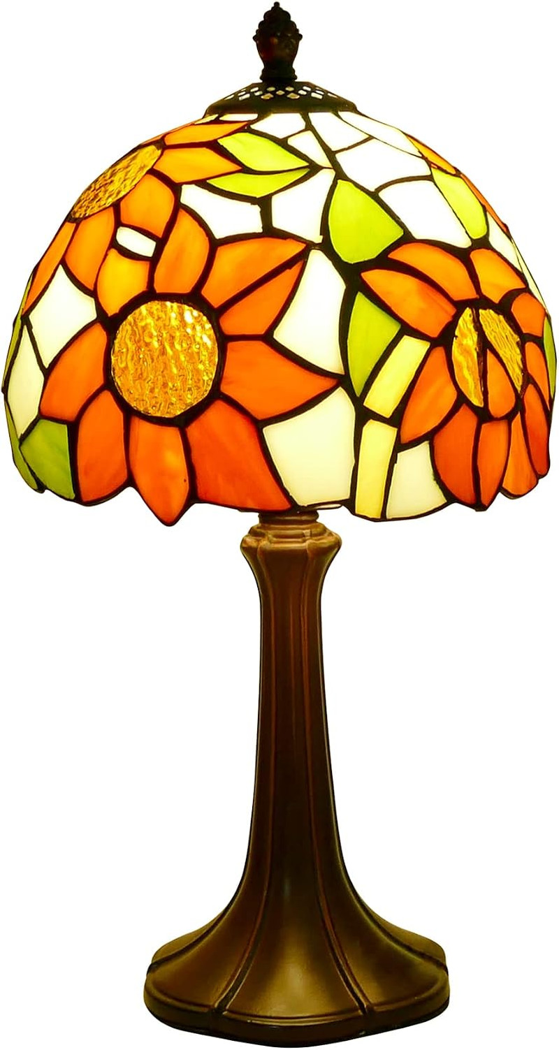 Vintage Tiffany Style Sunflower Table Lamp - 8\