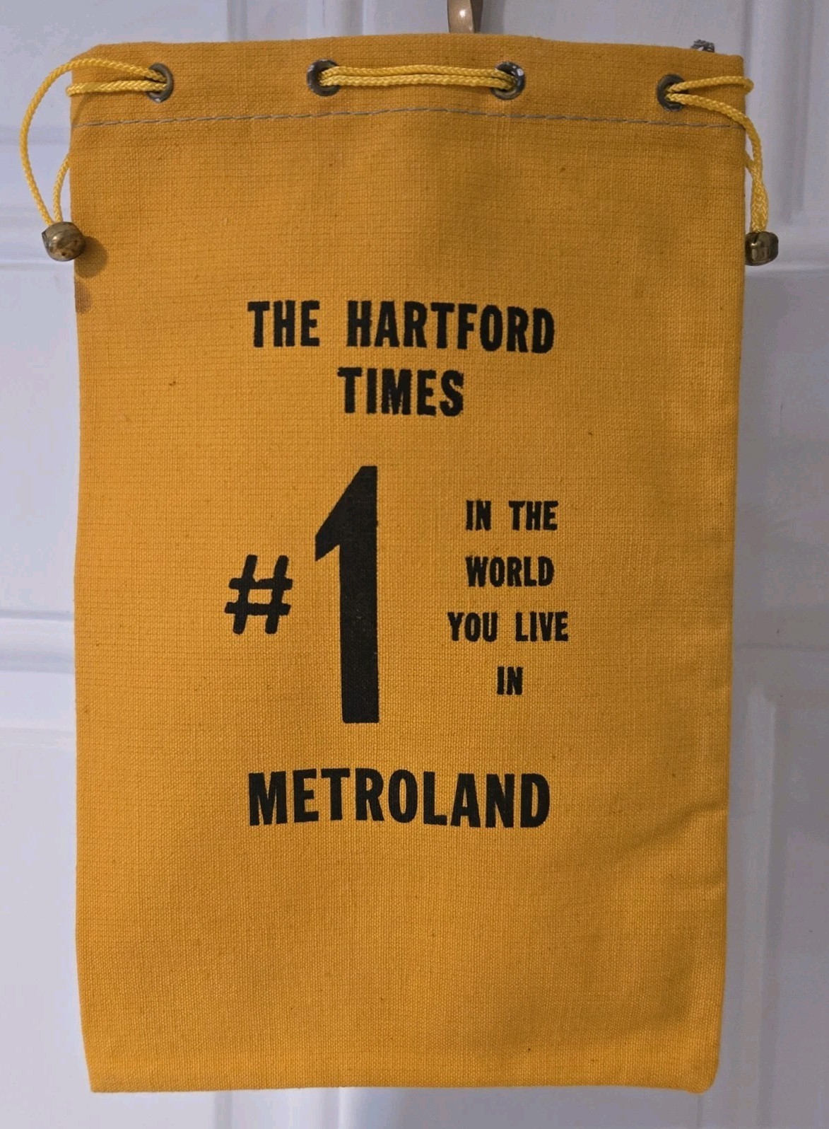Vintage Hartford Times Metroland Bag Pay Tip 1960s Newspaper 