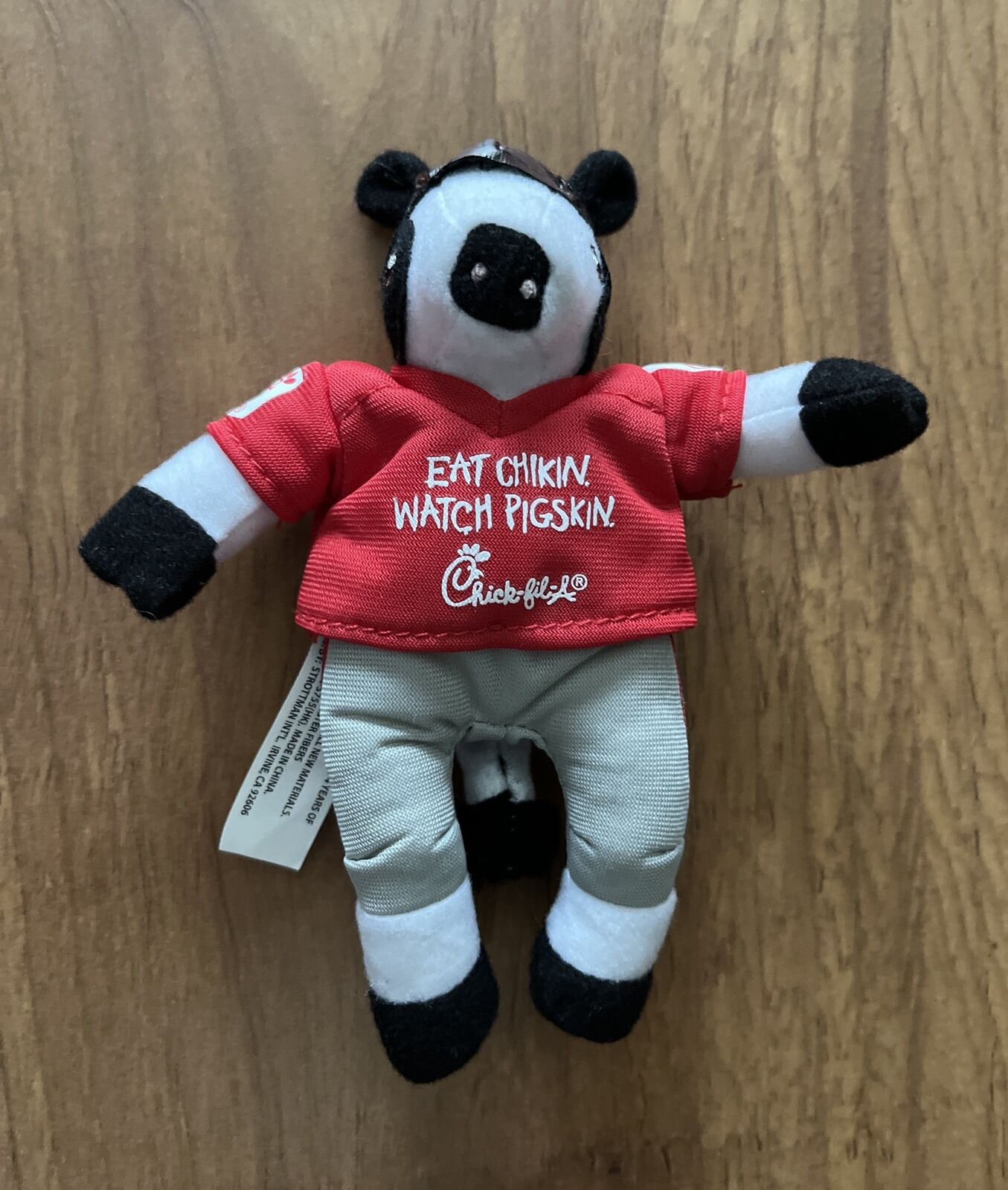 Chick Fil A Football Cow Plush Eat Chikin Watch Pigskin RARE Collectible