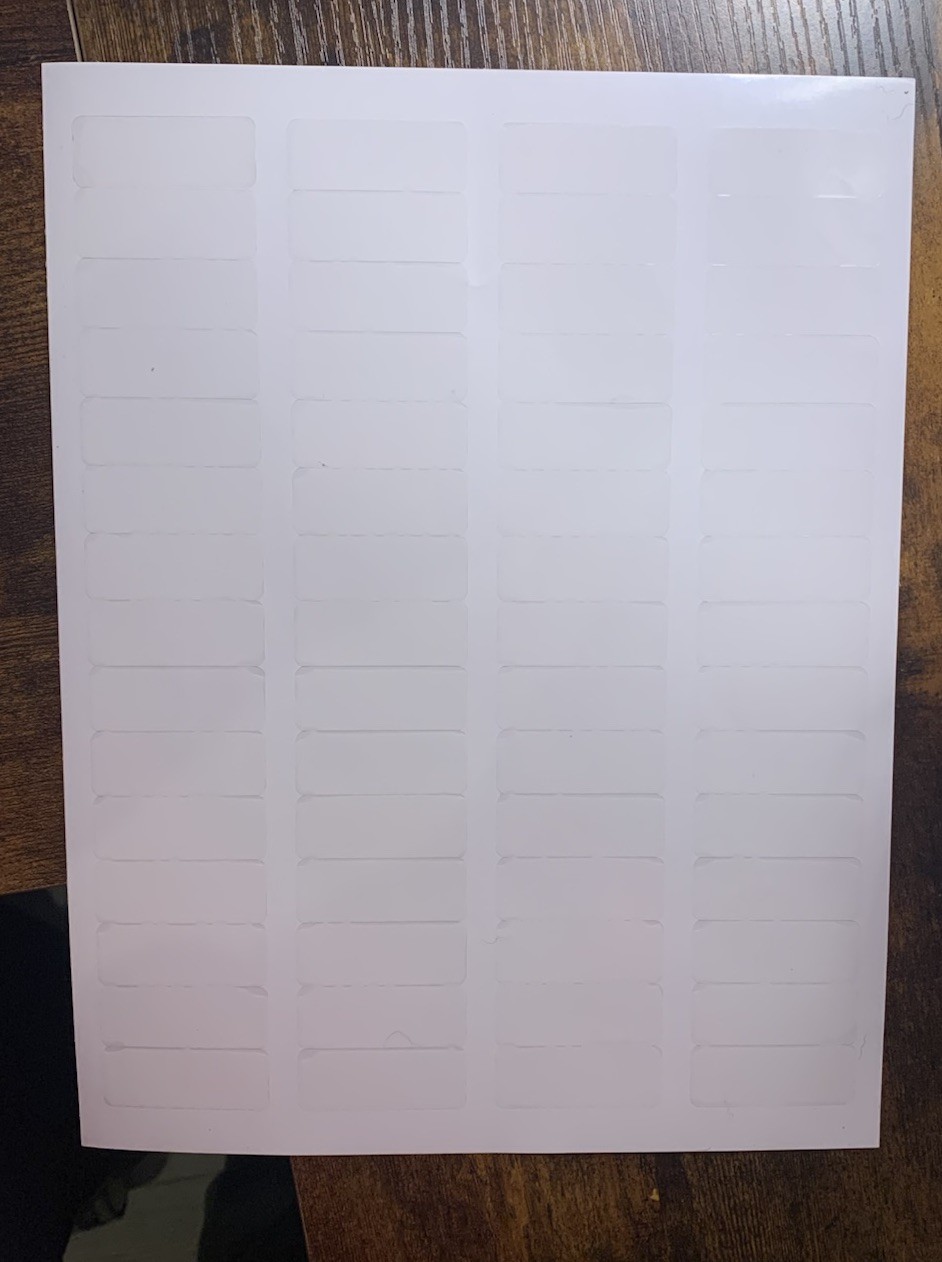 60 Blank AUTHENTIC AUTOGRAPH Glossy LABELS STICKERS SPORTS Cards Custom