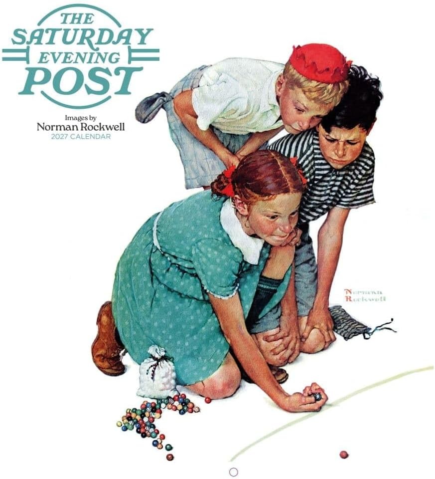 SATURDAY EVENING POST, NORMAN ROCKWELL - 2027 WALL CALENDAR - BRAND NEW - 271150