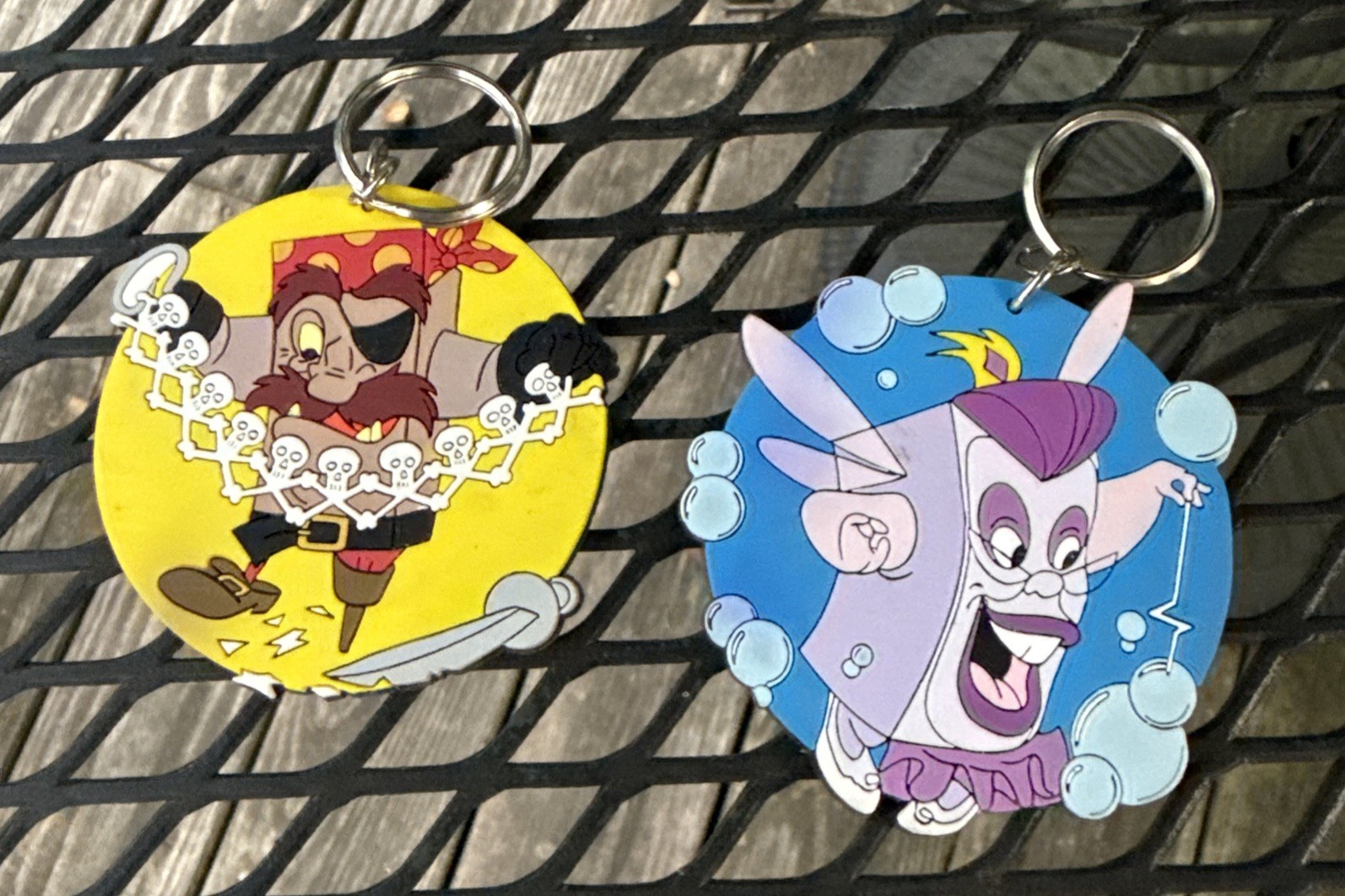 Vintage 1994 The Pagemaster 3D Rubber Keychains Fantasy Adventure RARE Applause