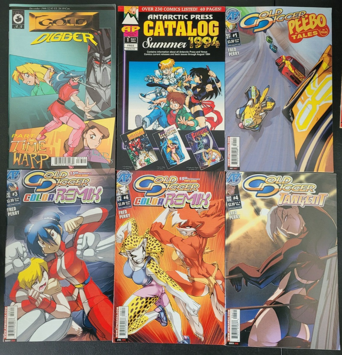 GOLD DIGGER SET OF 27 ISSUES (1996) ANTARCTIC PRESS COMICS ABSOLUTE ZERO MANGA