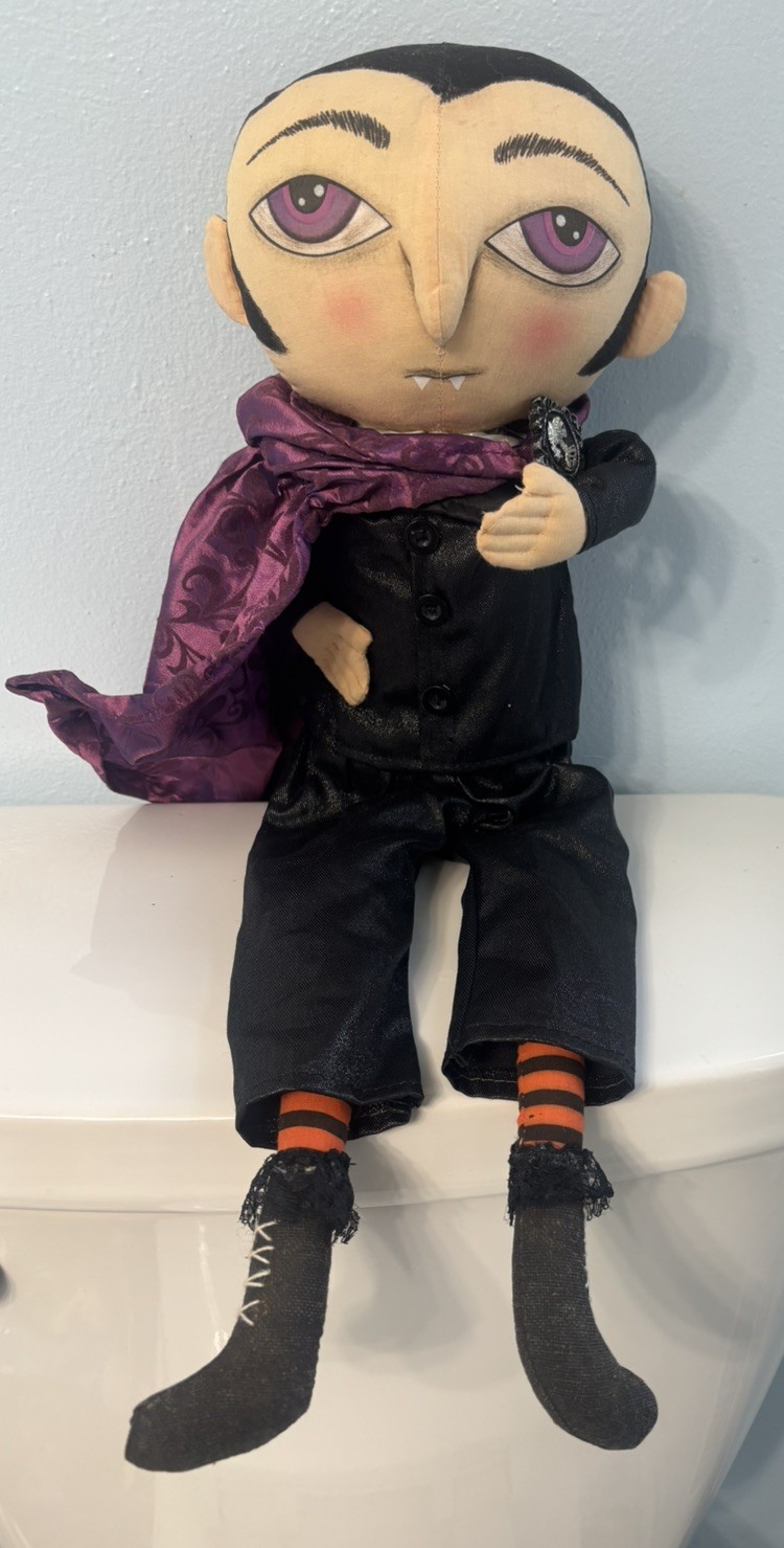 RARE Joe Spencer’s Gathered Traditions: Norbert Vampire - Purple Eyes Art Doll