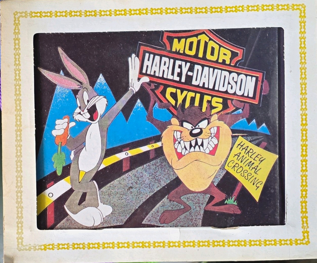 Harley-Davidson Looney Tunes Taz & Bugs Bunny Sign/Plaque Collectible