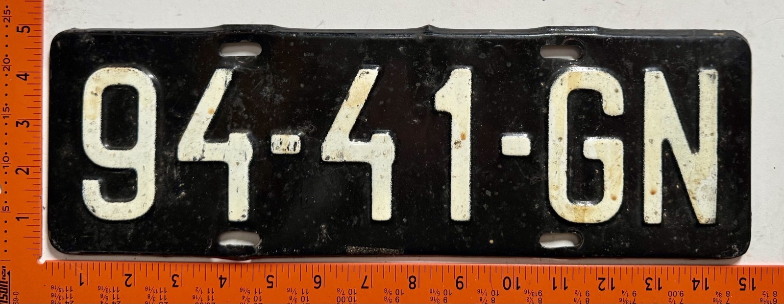 1970s Gdansk, Poland (Europe) Passenger Car License Plate