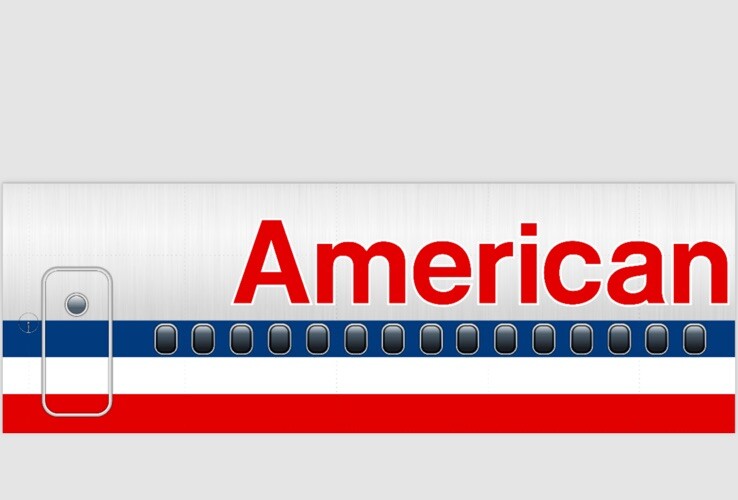 American Airlines 1980’s DC 10 6”x18” Sign American Airlines 1980’s DC 10 6”x18” Sign