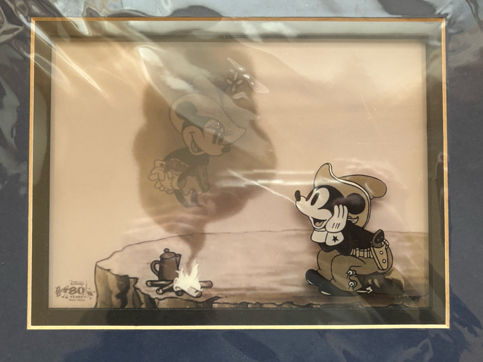Disney Limited Edition Two-Gun Mickey Laser Cel Print