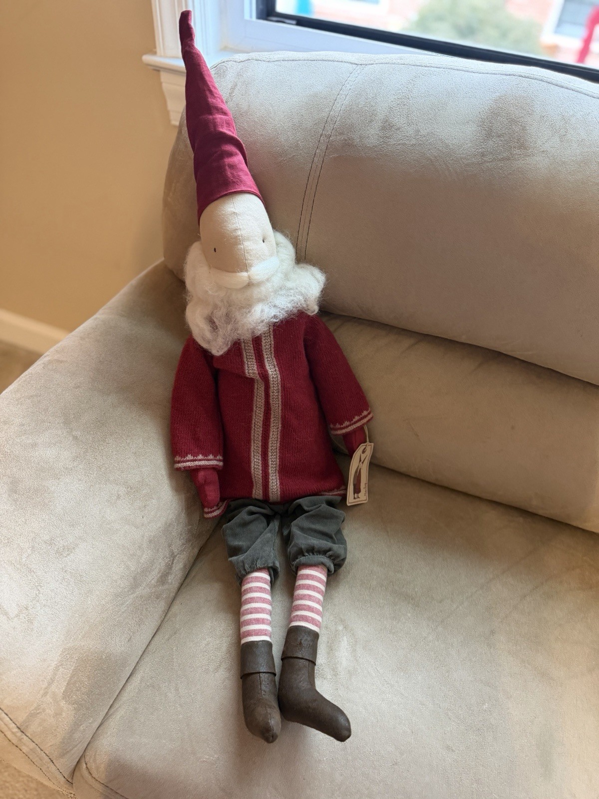 Maileg Santa Small with tags Christmas Holiday Wool Decoration
