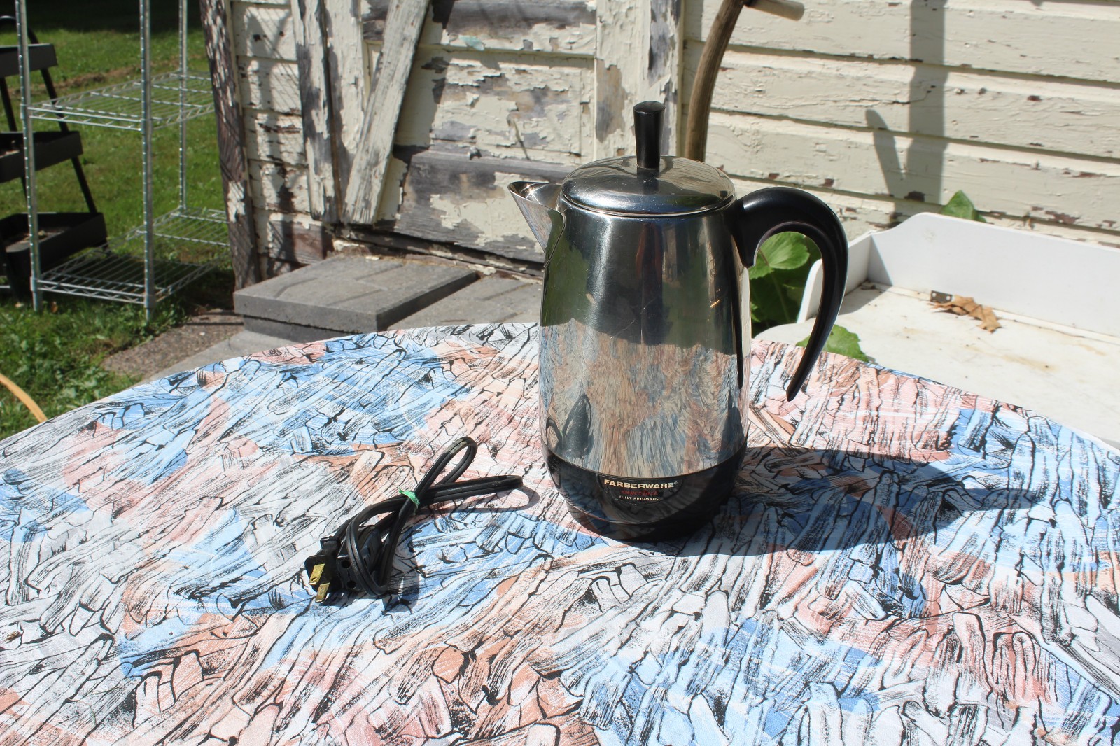 Vintage Farberware Electric Countertop Superfast 8 Cup Coffee Percolator Maker Vintage Farberware Electric Countertop Superfast 8 Cup Coffee Percolator Maker