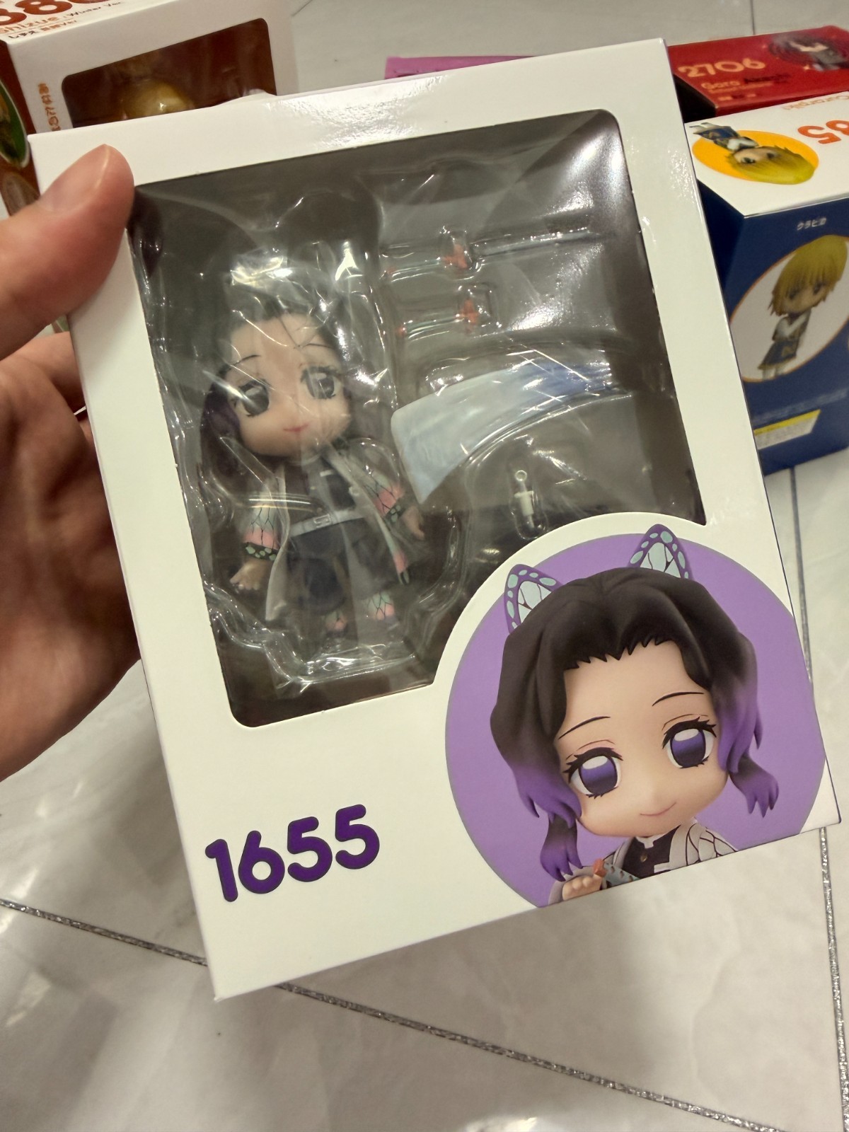 NENDOROID SHINOBU KOCHO 1655 DEMON SLAYER FIGURE PVC ANIME MODEL WITH BOX NENDOROID SHINOBU KOCHO 1655 DEMON SLAYER FIGURE PVC ANIME MODEL WITH BOX
