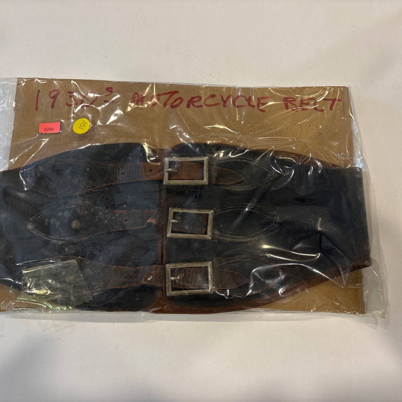 1930S Leather Motorcycle Kidney Belt Similar To Harley Davidson 1930S Leather Motorcycle Kidney Belt Similar To Harley Davidson