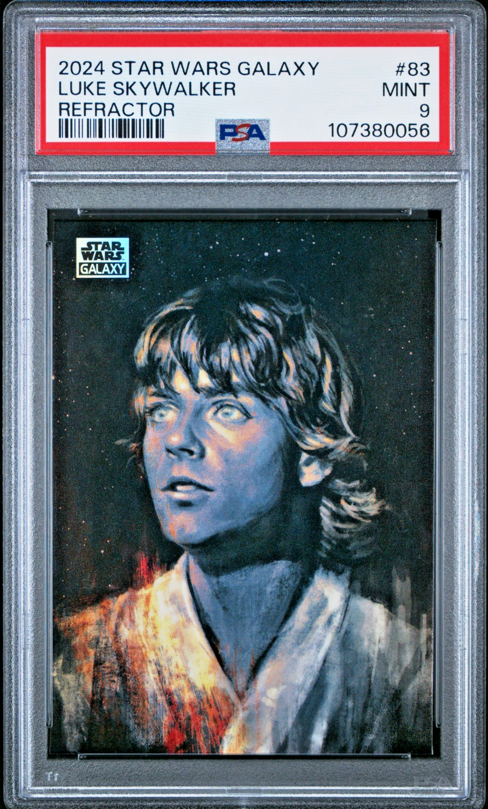 2024 Topps Chrome Star Wars Galaxy #83 LUKE SKYWALKER Refractor PSA 9