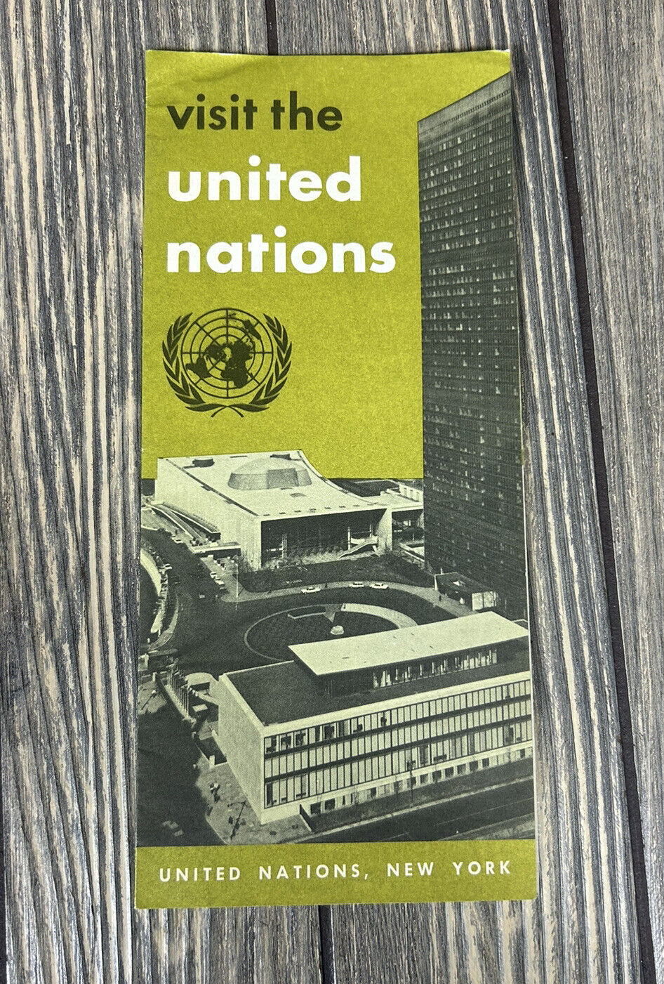 Vintage Visit The Untied Nations United Nations New York Brochure Pamphlet