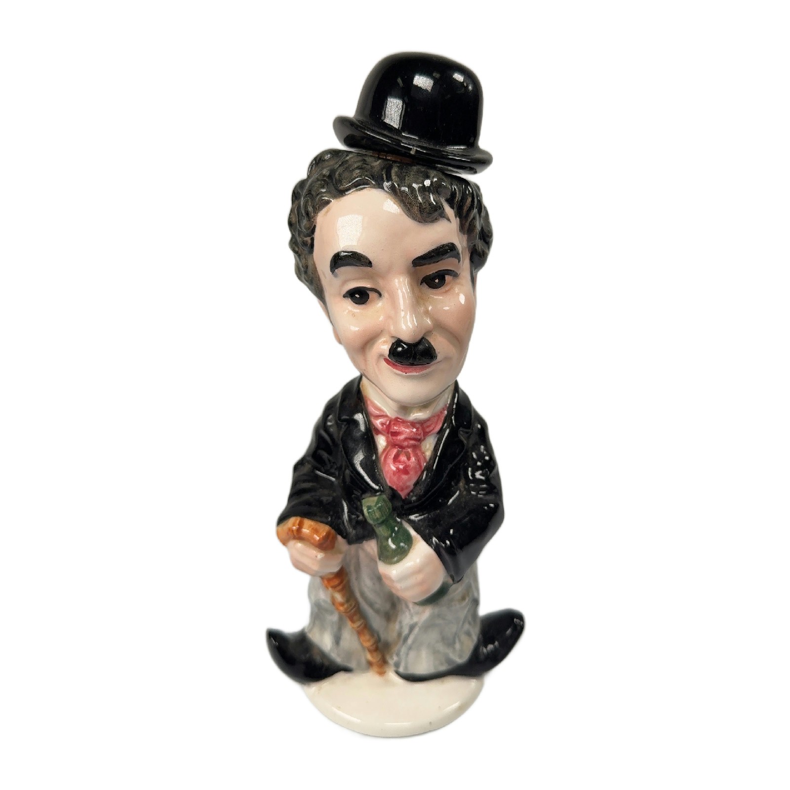 Vintage Charlie Chaplin Tramp Ceramic Decanter Figure Those Were The Days Japan
