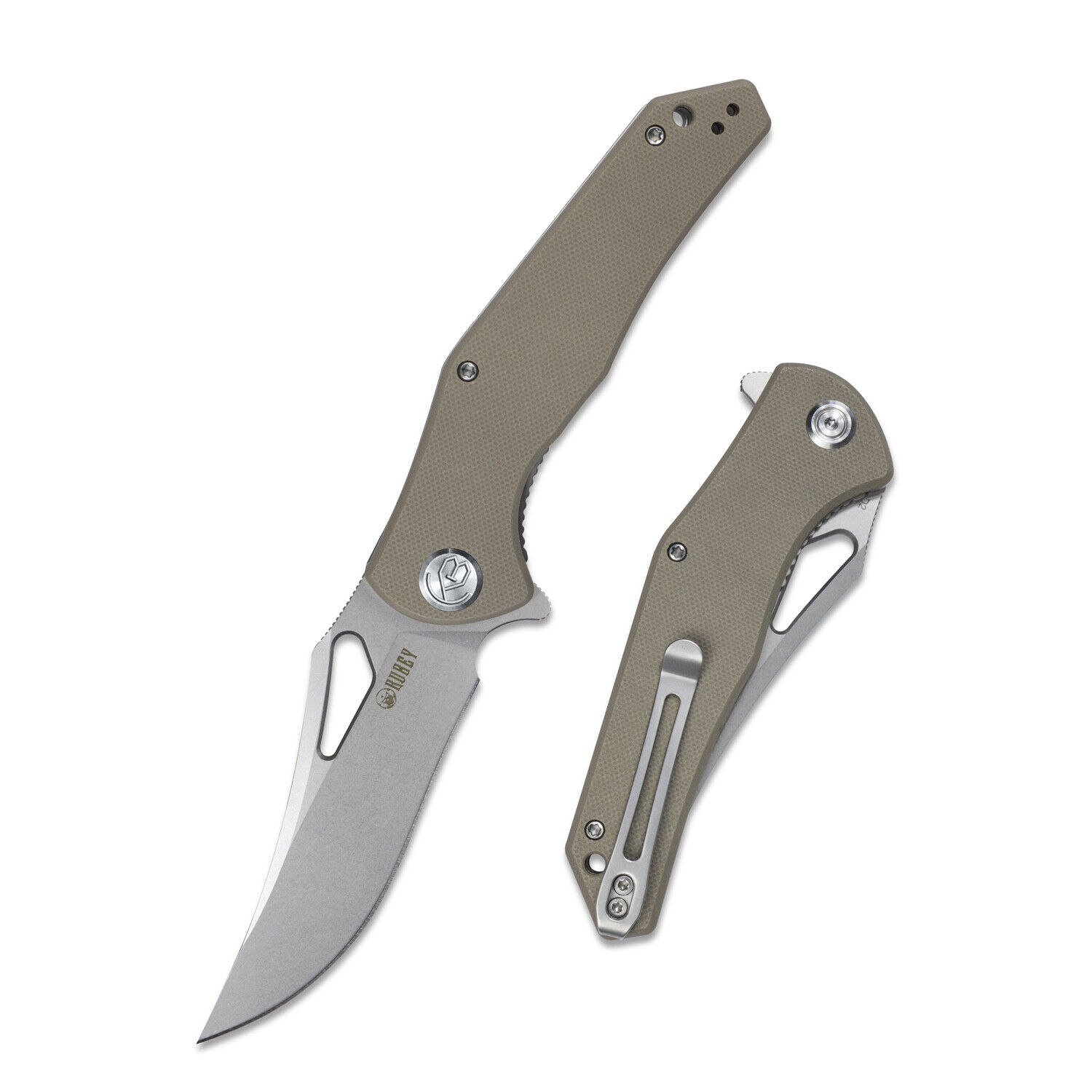 KUBEY Phemius KU149 Folding Pocket Knife G10 Handle Liner Lock Reversible Clip