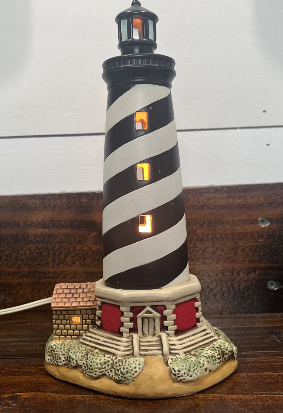 1991 LEFTON Cape Hatteras Lighthouse Light 1870 Historic American Lighthouse *