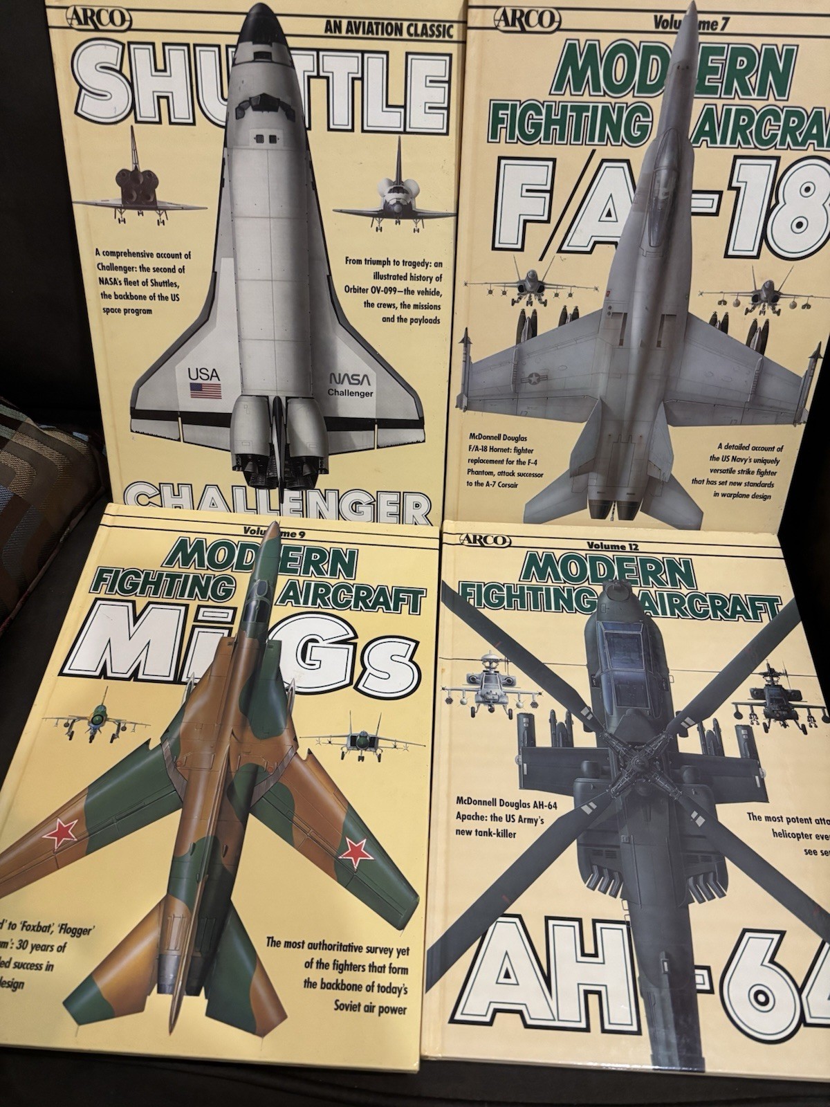 MODERN FIGHTING AIRCRAFT F-18 MIGS AH-64 VOL 7 9 12 AVIATION SHUTTLE CHALLENGER MODERN FIGHTING AIRCRAFT F-18 MIGS AH-64 VOL 7 9 12 AVIATION SHUTTLE CHALLENGER