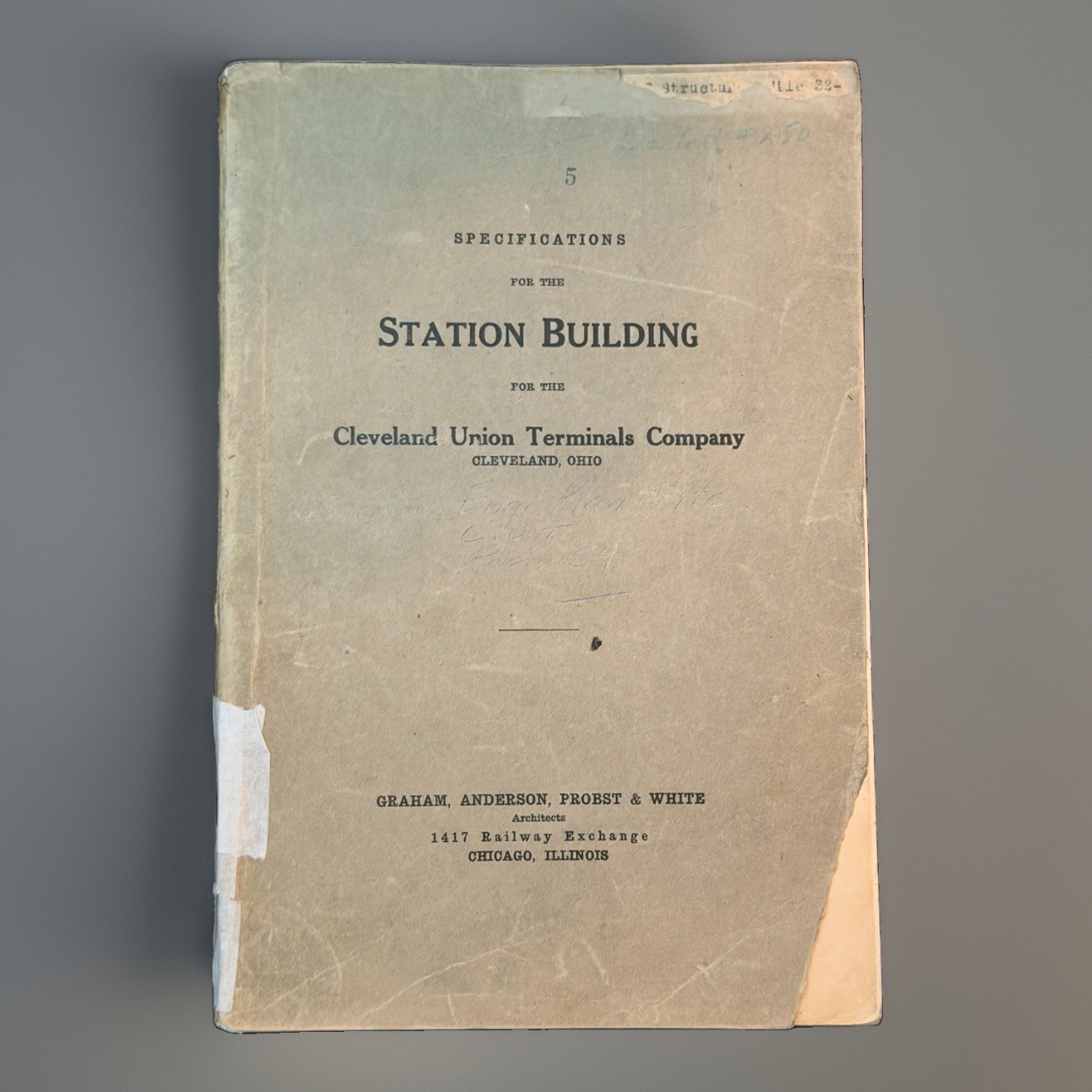 1928 Cleveland Union Terminal Station Building Specifications Terminal Tower CUT