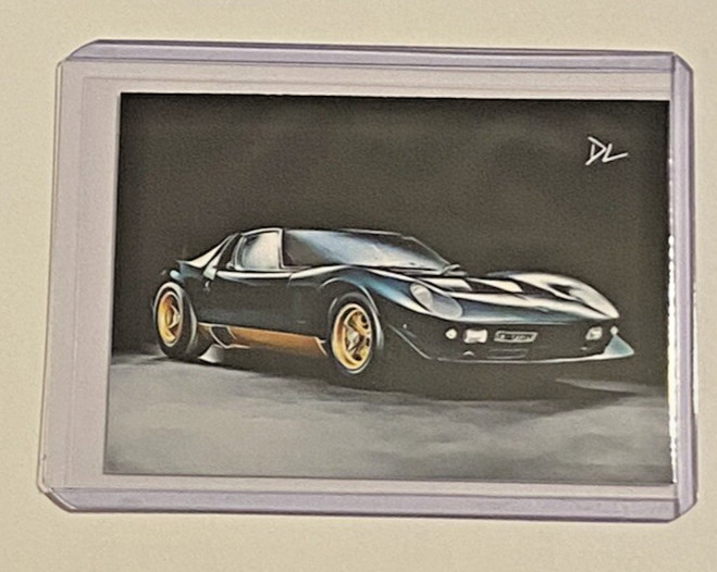 1966 Lamborghini Miura Limited Edition Artist Signed Trading Card 1/10