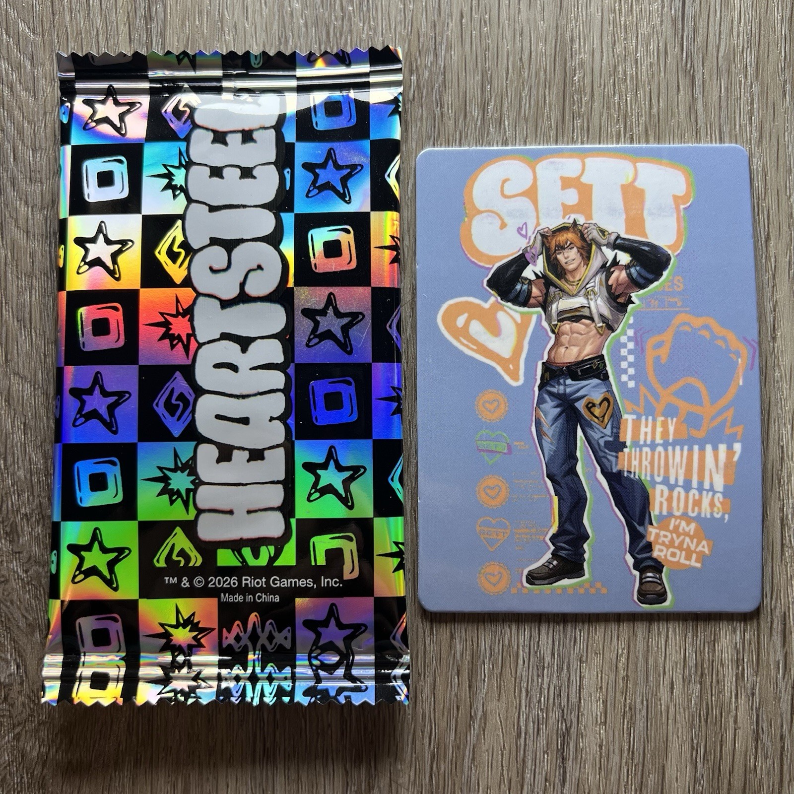 League of Legends x Chi Cha Sanchen SETT Photocard Heartsteel Riot Games