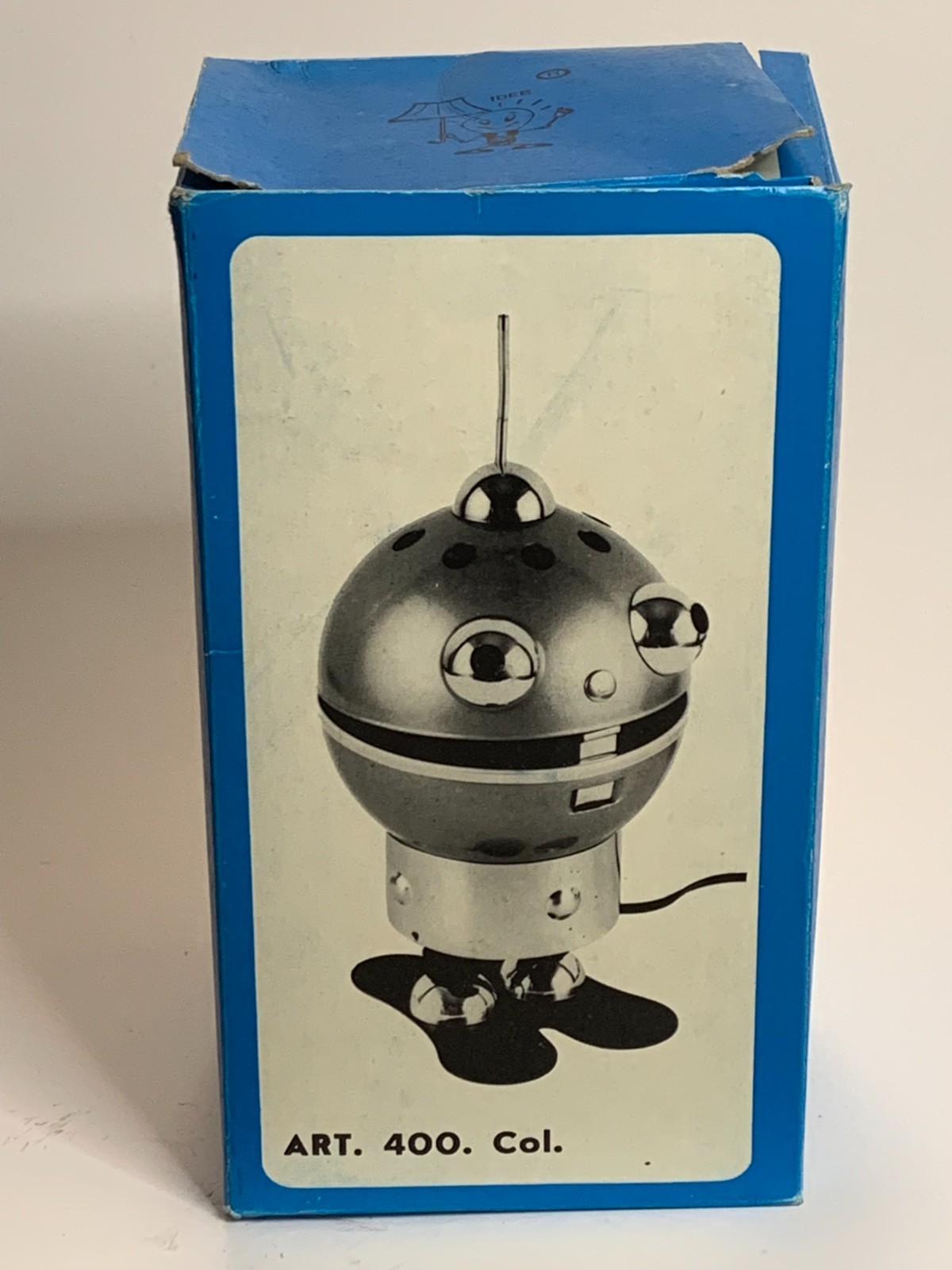 Satco lampada robot table lamp vintage with original box italian idee