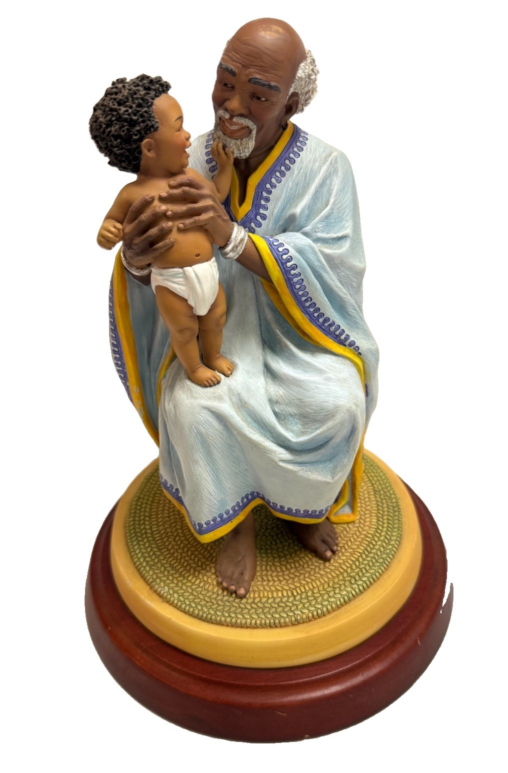 Thomas Blackshear Ebony Visions Grandpa\'s Favorite Figurine Grandfather Boy Son