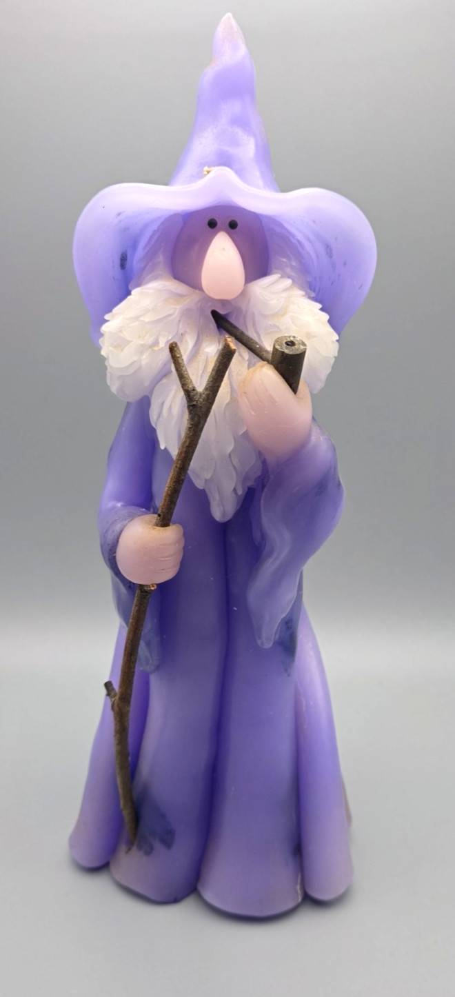 Vintage Northern Lights Wizard Smoking Pipe Candle Approx 12.5\