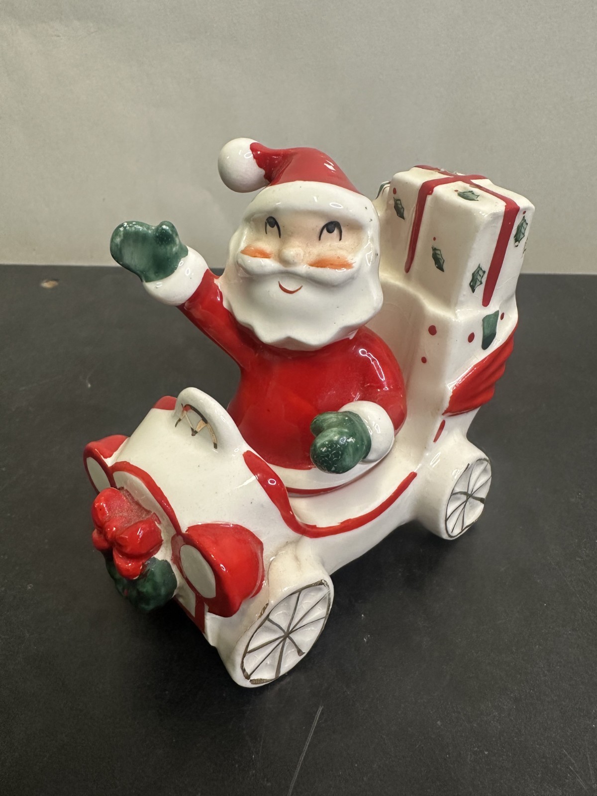 VTG 1959 Napco Christmas Santa Car Shaker Figurine Japan MCM VTG 1959 Napco Christmas Santa Car Shaker Figurine Japan MCM