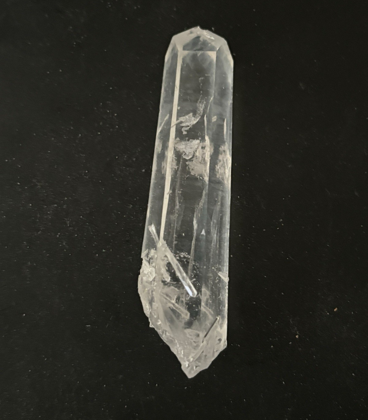 RARE Lemurian PENTAGONAL DOW Quartz Natural Wand 51 grams Top Clarity Colombia