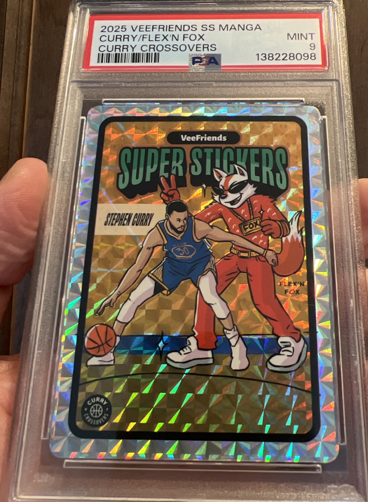 2025 VEEfriends SS MANGA Steph CURRY/Flex’n FOX CURRY CROSSOVERS PSA 9 WARRIORS