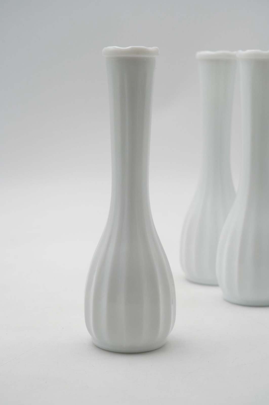 Vintage CLG Co. Milk Glass Bud Vase 8.75