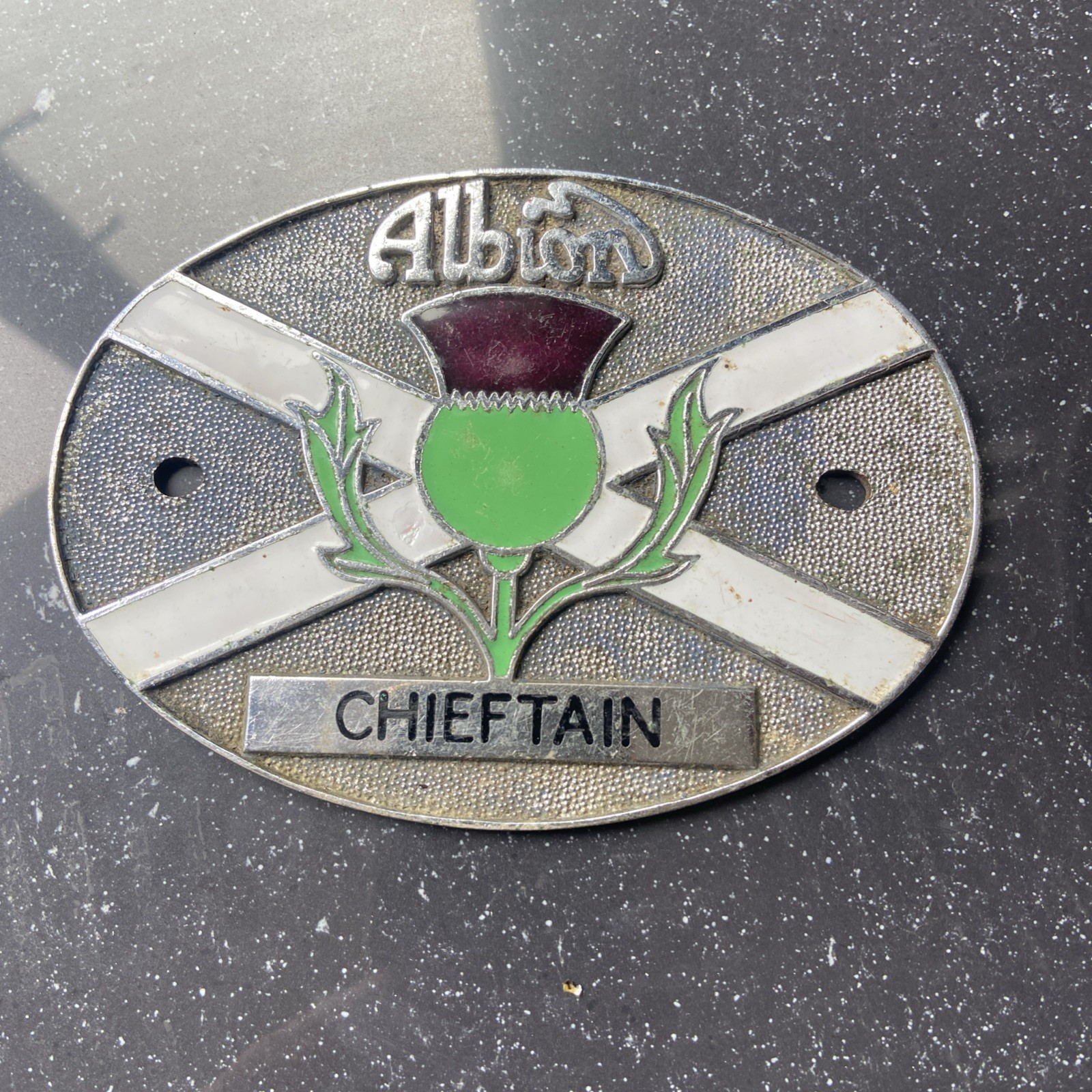Alloy Lorry, Truck Badge. Albion Chieftain