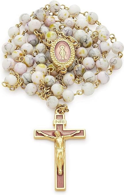 Mondo Cattolico Rosary Beads catholic for Women and Men from Vatican, Miraculous