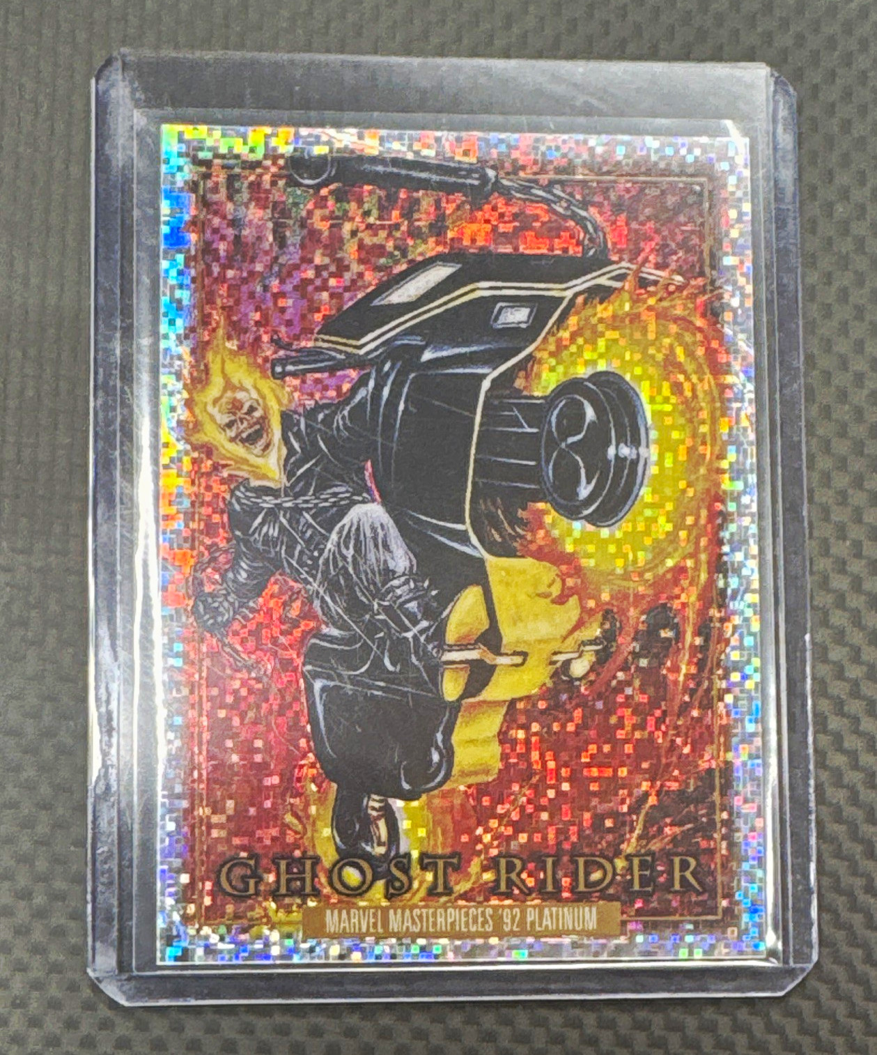 SkyBox 1990 Marvel Masterpieces \'92 Platinum Ghost Rider #37 Mini Box