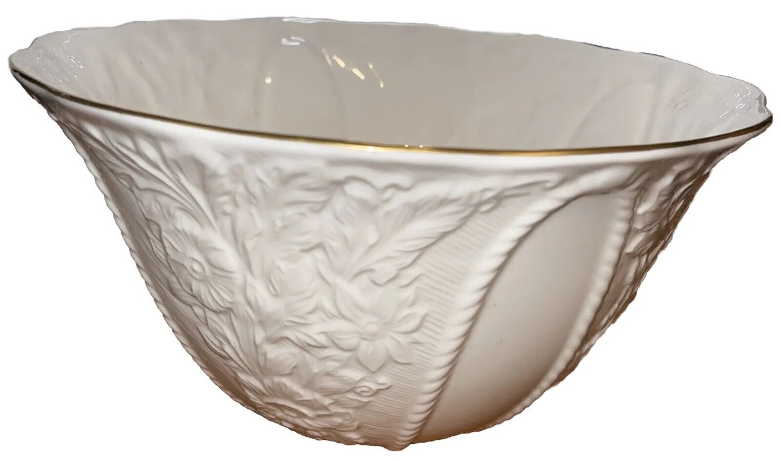 American Artware Pfaltzgraff Serving Bowl White Bone China Pretty Nice