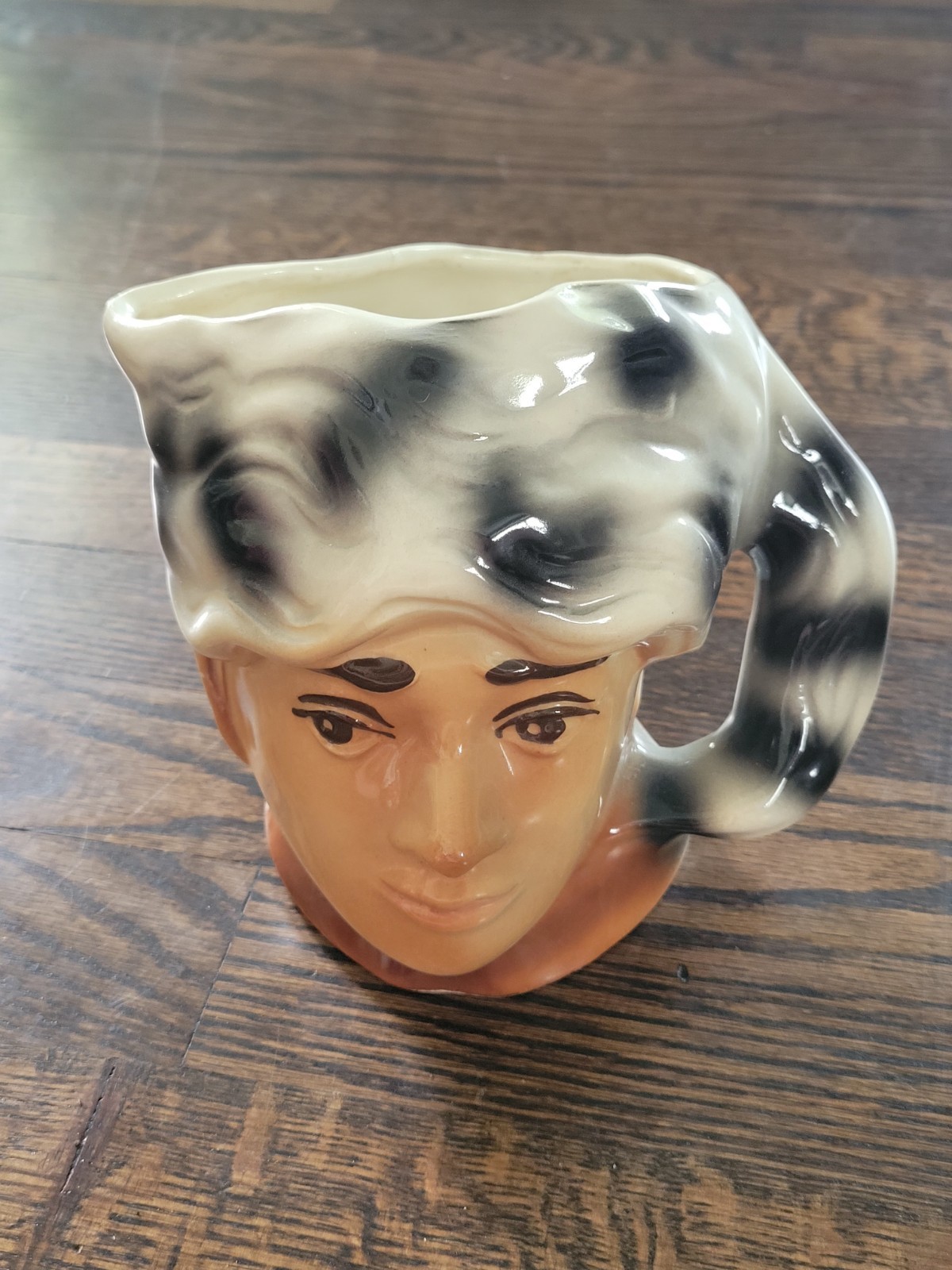 Horton Ceramics Eastland, Texas Vintage DAVY CROCKETT Glaze Mug Cup c. 1955 
