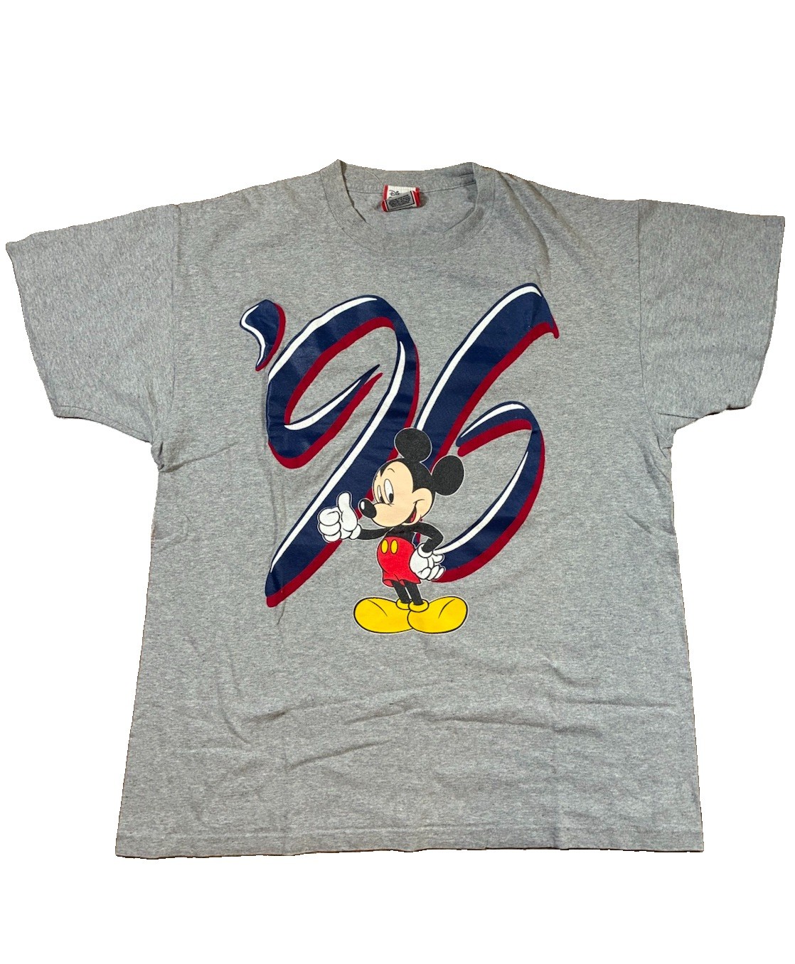 Vintage Disney Designs Single Stitch T-Shirt Mickey Mouse 1996 Y2K Medium