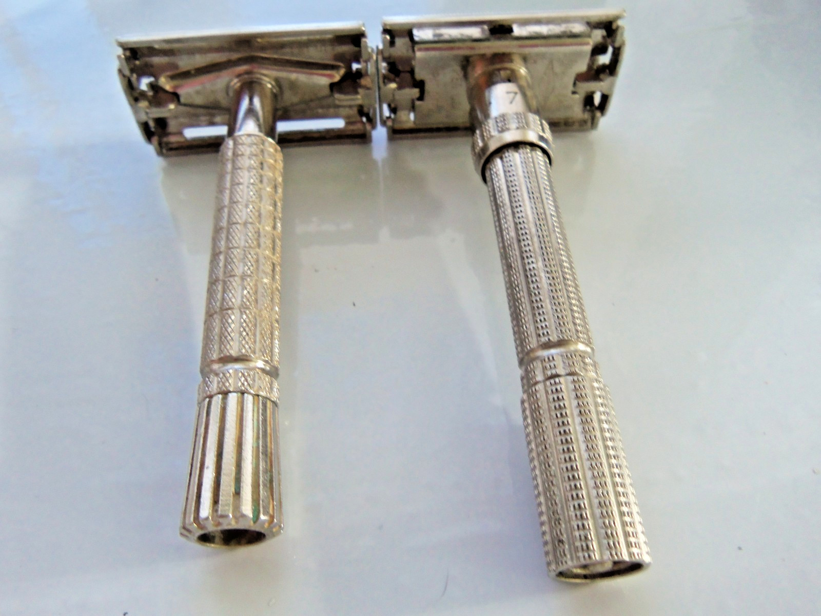 Two Vintage Safety Razors 1960s? Gillette Nice Clean Condition