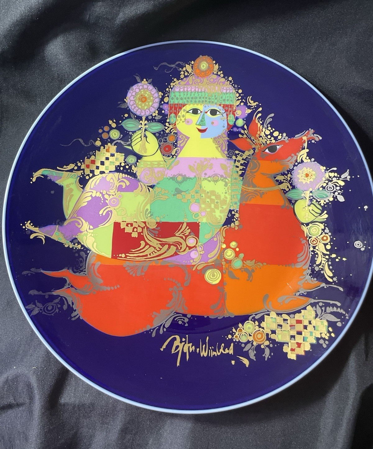 Bjorn Wiinblad /For Rosenthal /Porcelain /Charger. 13” /Germany