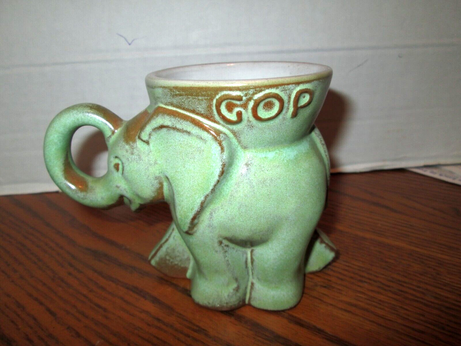 Frankoma GOP Elephant Pottery Mug *1972